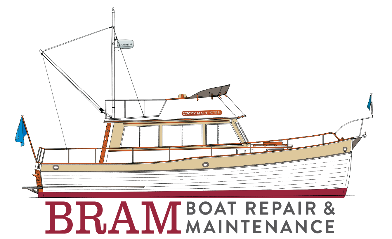 BRAM logo offering accredited marine surveyor service