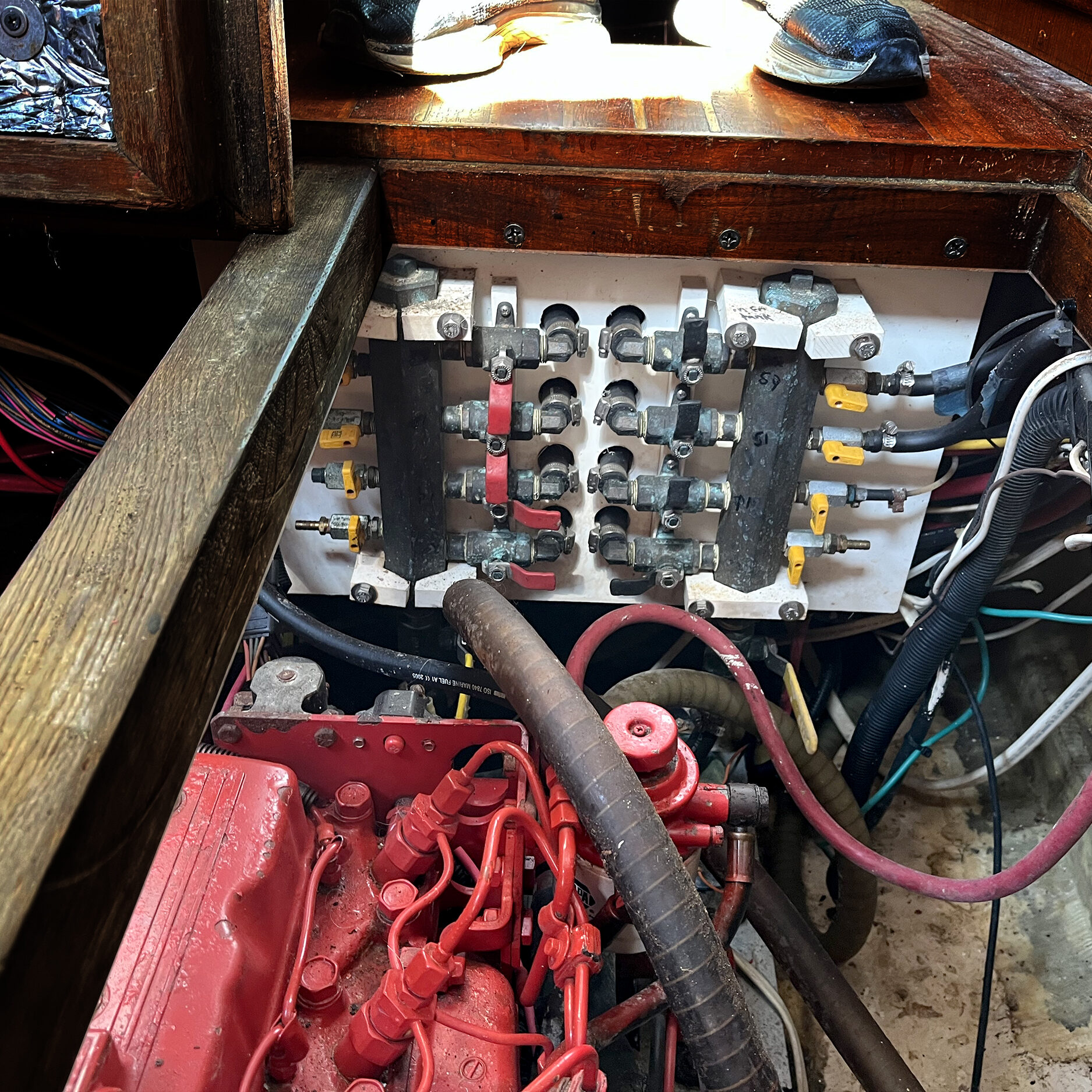an engine inspection by an accredited marine surveyor